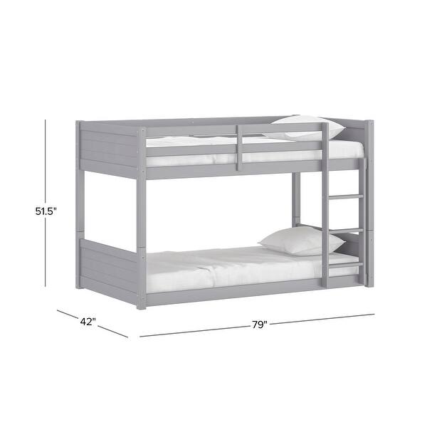 dimension image slide 6 of 7, Living Essentials by Hillsdale Capri Wood Bunk Bed