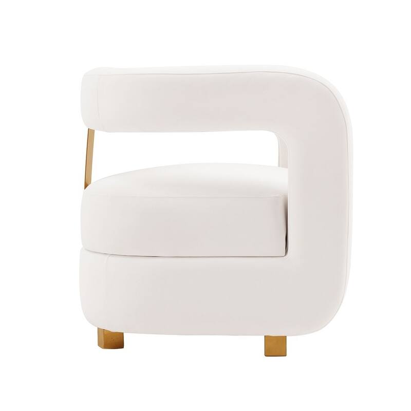 Manhattan Comfort Modern Amirah Velvet Accent Chair Set of 2