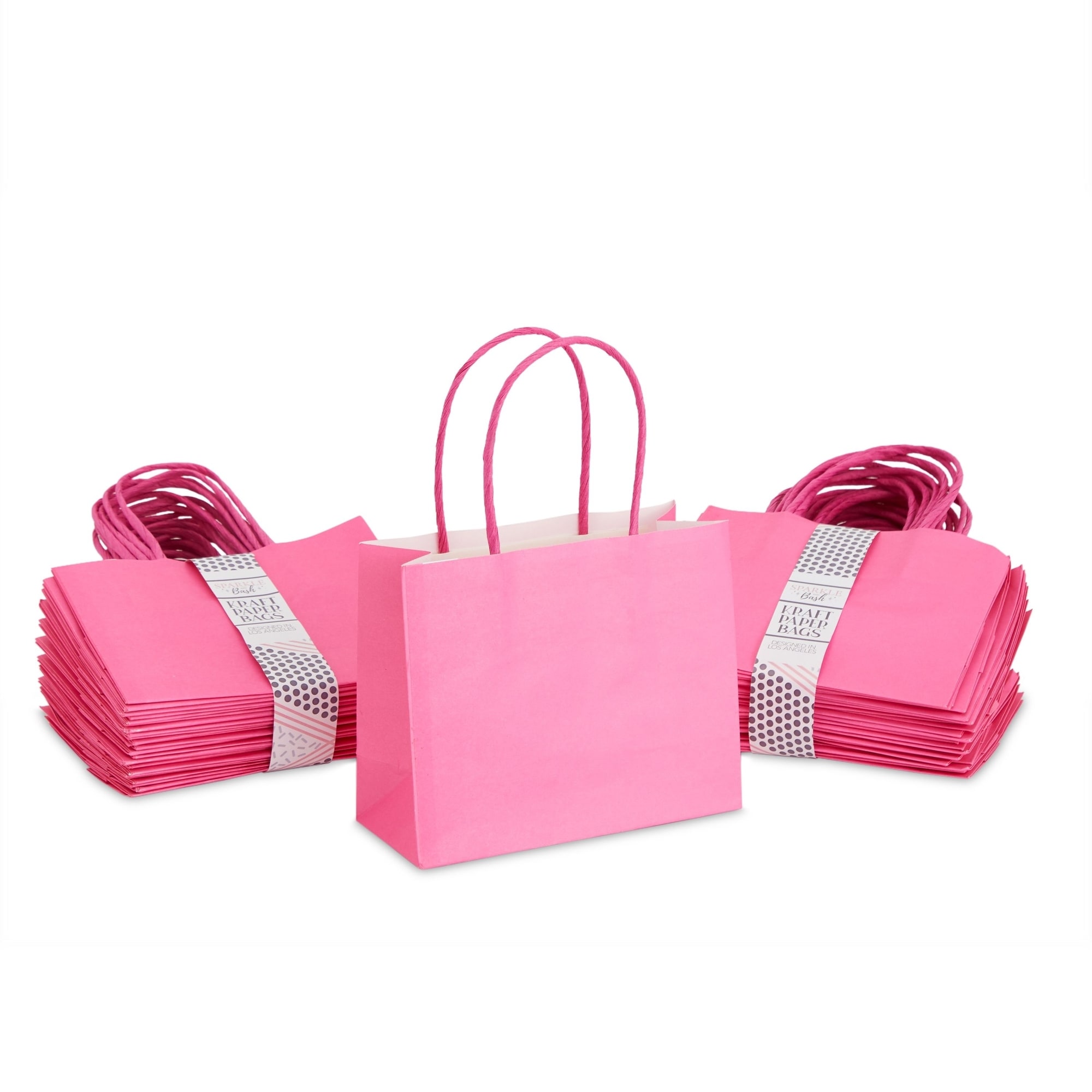 Mini pink gift bags cheap