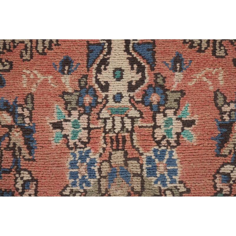 Hamedan Persian Vintage Area Rug Handmade Wool Carpet - 6'6"x 10'0"