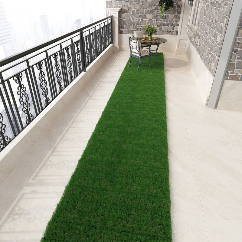 Timechee Luxury Synthetic Artificial Grass Turf Rug and Roll