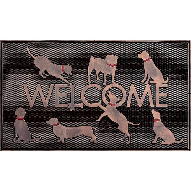 A1HC Rubber Pin Mat, Beautifully Copper Finished 18" X 30"