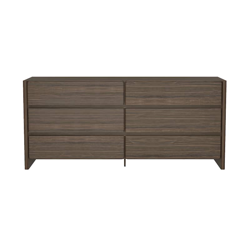 Manhattan Comfort Linda Modern 6 Drawer Double Wide Dresser