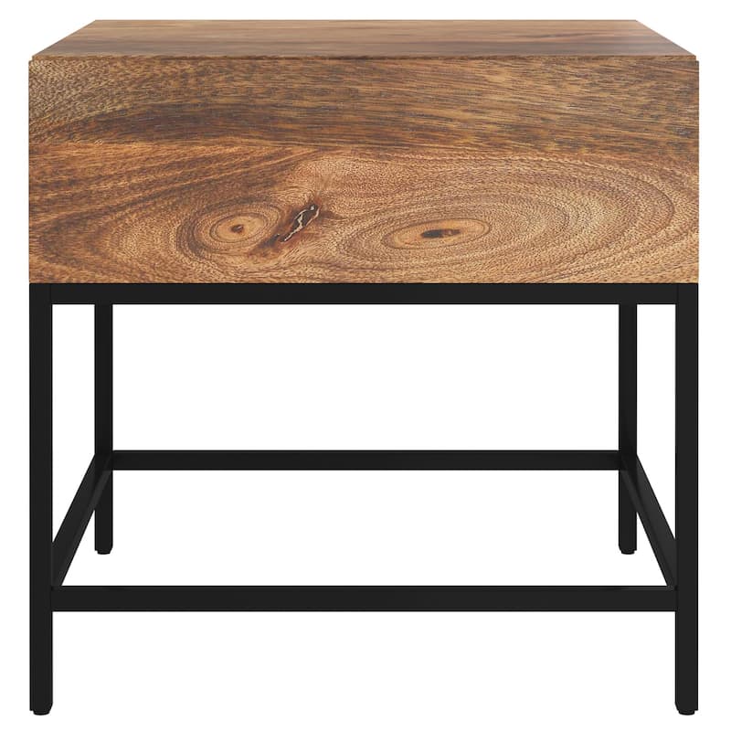 Solid Wood Accent table with Drawer