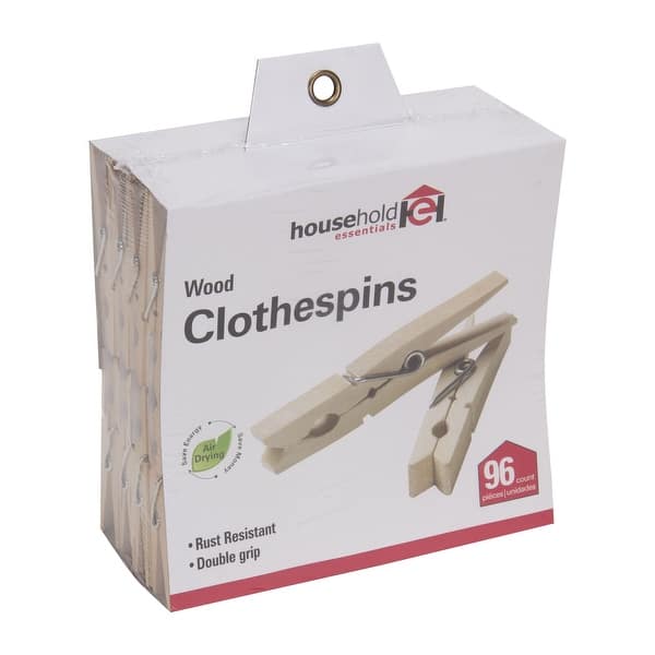 Household Essentials 4701 96 Count Wood Clothespins Bed Bath & Beyond