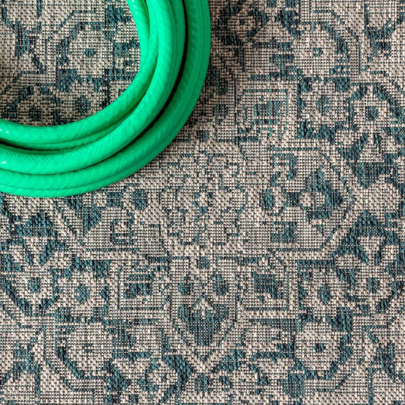 JONATHAN Y Palazzo Boho Medallion Textured Weave Indoor/Outdoor Area Rug
