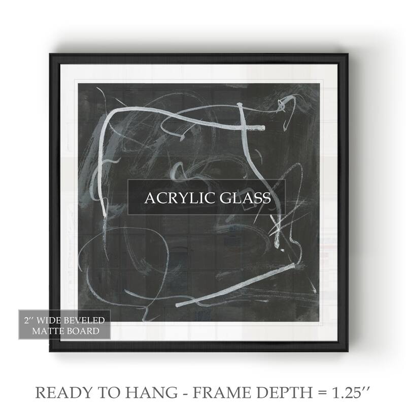 Erase I -Black Framed Print