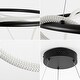 preview thumbnail 20 of 24, Nuvola 25" Contemporary Minimalist 360 Adjustable Silicone Neon Rope Dimmable Integrated LED Chandelier, by JONATHAN Y