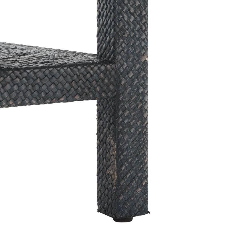 SAFAVIEH Iza Light Natural Raffia/ Gold Console Table - 31" W x 14" L x 30" H - 31"W x 14"D x 30"H