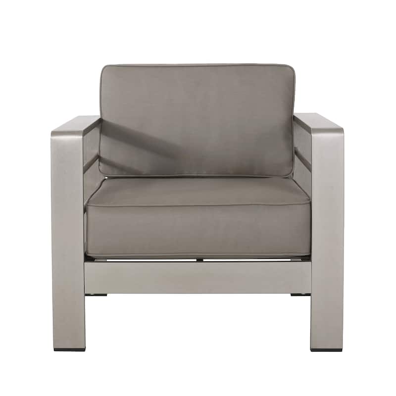 Cape Coral Outdoor Club Chairs with Optional Sunbrella Cushions (Set of 2) by Christopher Knight Home