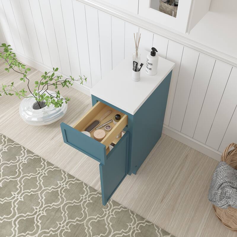 Vanity Art 12" Freestanding Single Base Storage Cabinet with Soft Close Door