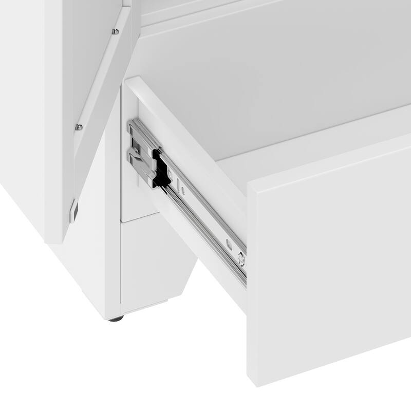 Moasis Steel Kitchen Pantry Cabinet, Kitchen Storage Cabinet with Adjustable Shelves and Drawers
