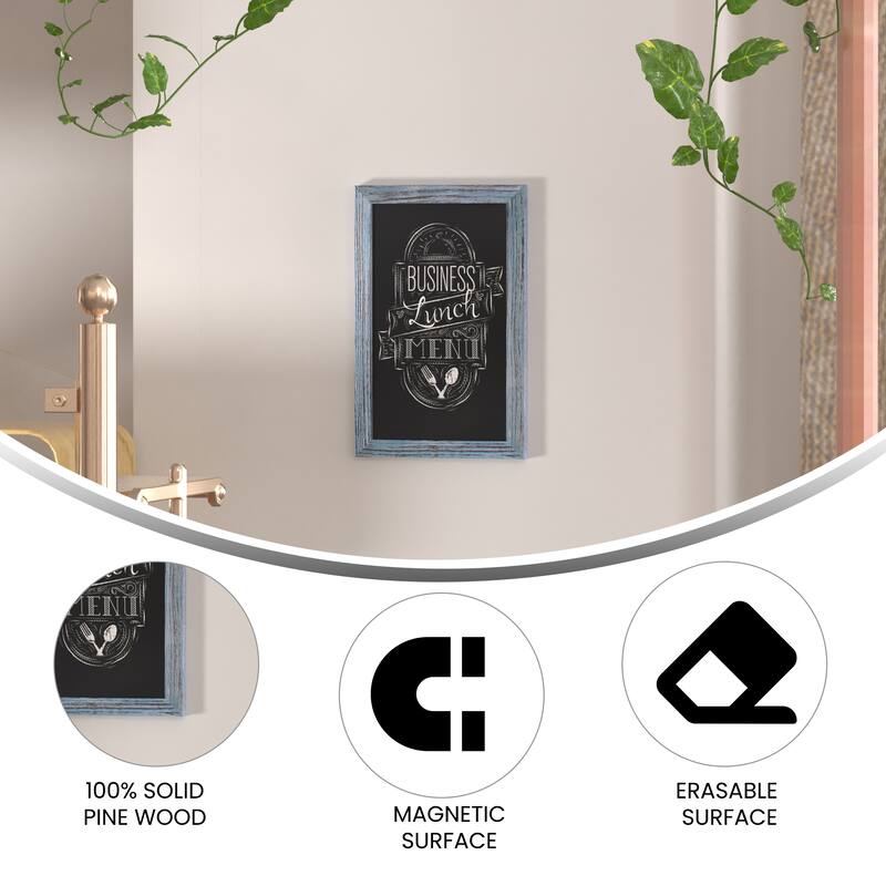 Set of 10 Wall Mounted Magnetic Chalkboards