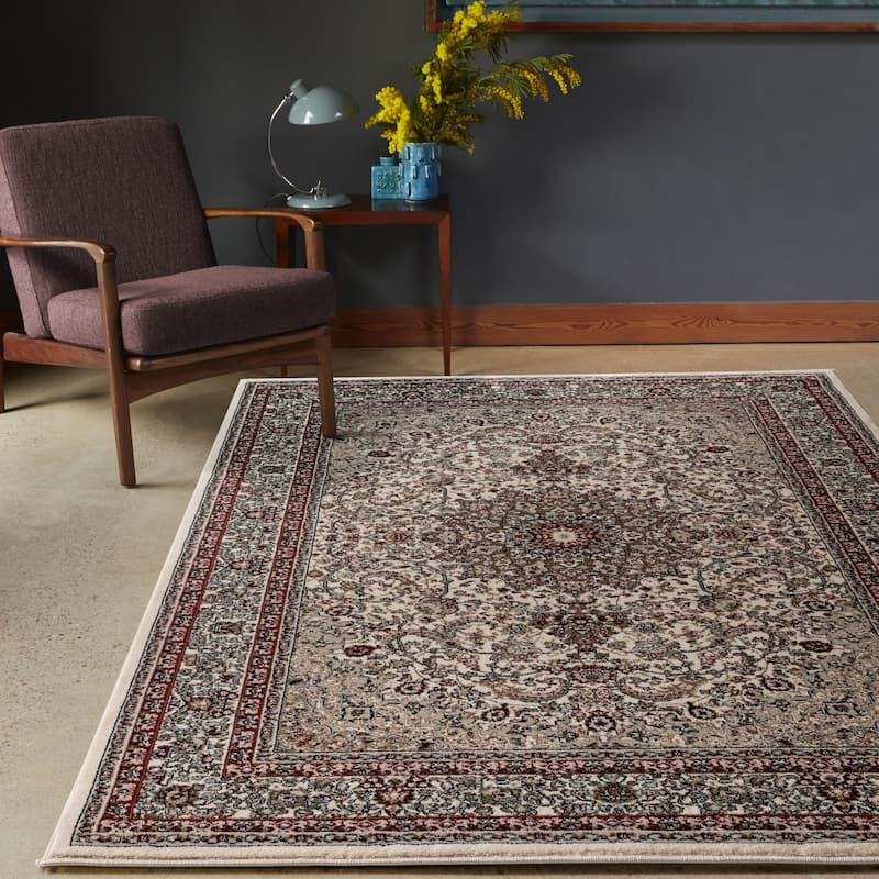 Hollywood Collection Floral Area Rug