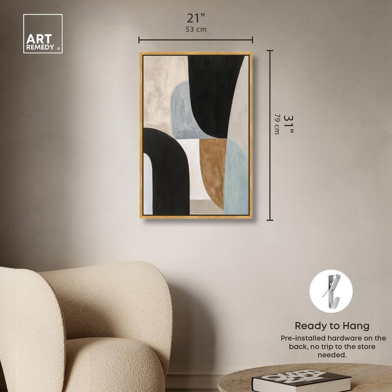 Interlocking Segments I Canvas by Art Remedy