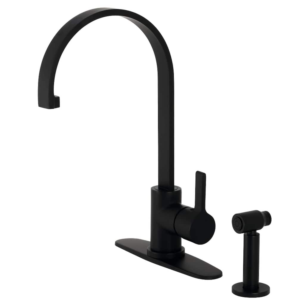 Kingston Brass Continental 1.8 GPM Single Hole Kitchen Faucet �