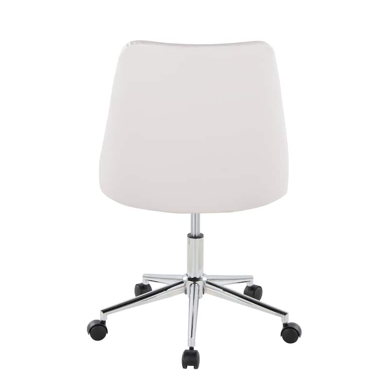 Silver Orchid Ockelbo Adjustable Office Chair with 5-Star Caster Base