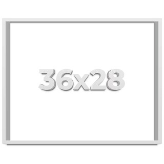 36x28 Shadow Box Frame White 1 Real Wood - Bed Bath & Beyond - 35922741