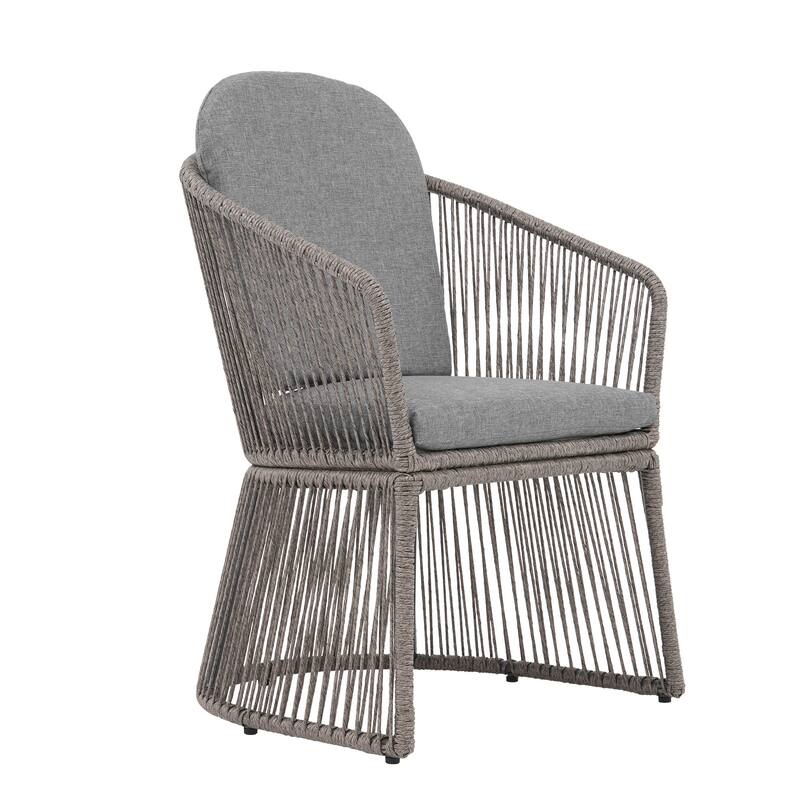 Outdoor Patio Dining Sets with Rattan Chairs and Aluminum Extendable Dining Table for 8 Persons