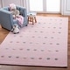 preview thumbnail 4 of 24, SAFAVIEH Kids Karan Polka Dot Wool Rug 3' x 5' - Light Pink