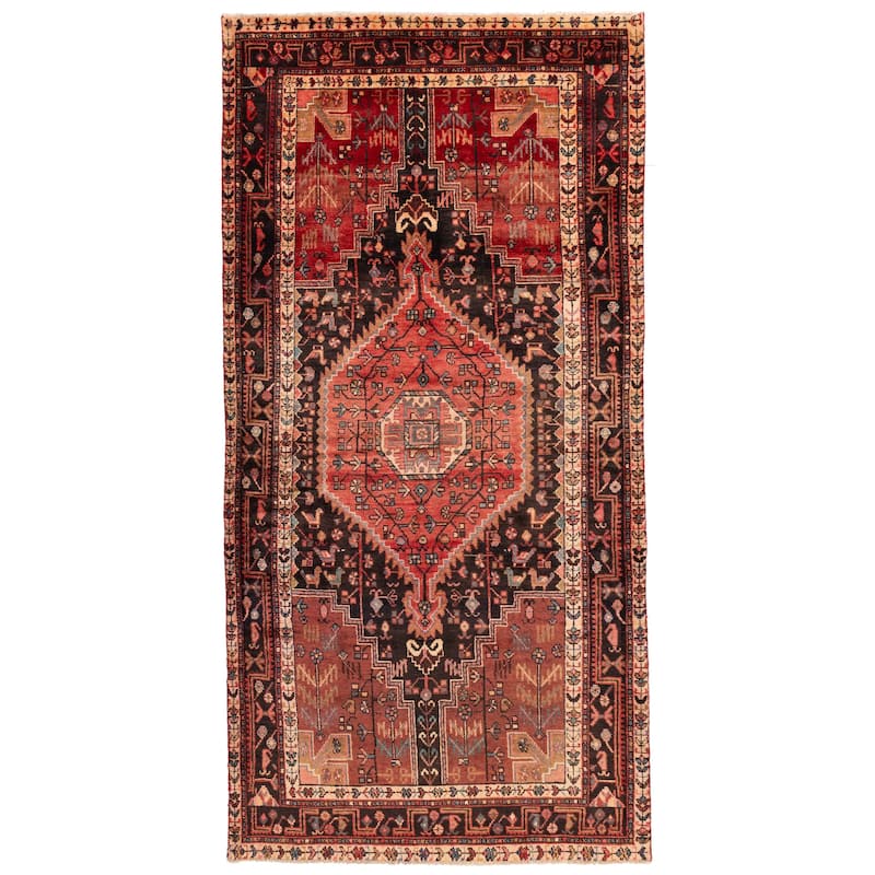 ECARPETGALLERY Hand-knotted Anadol Vintage Red Wool Rug - 4'8 x 9'8