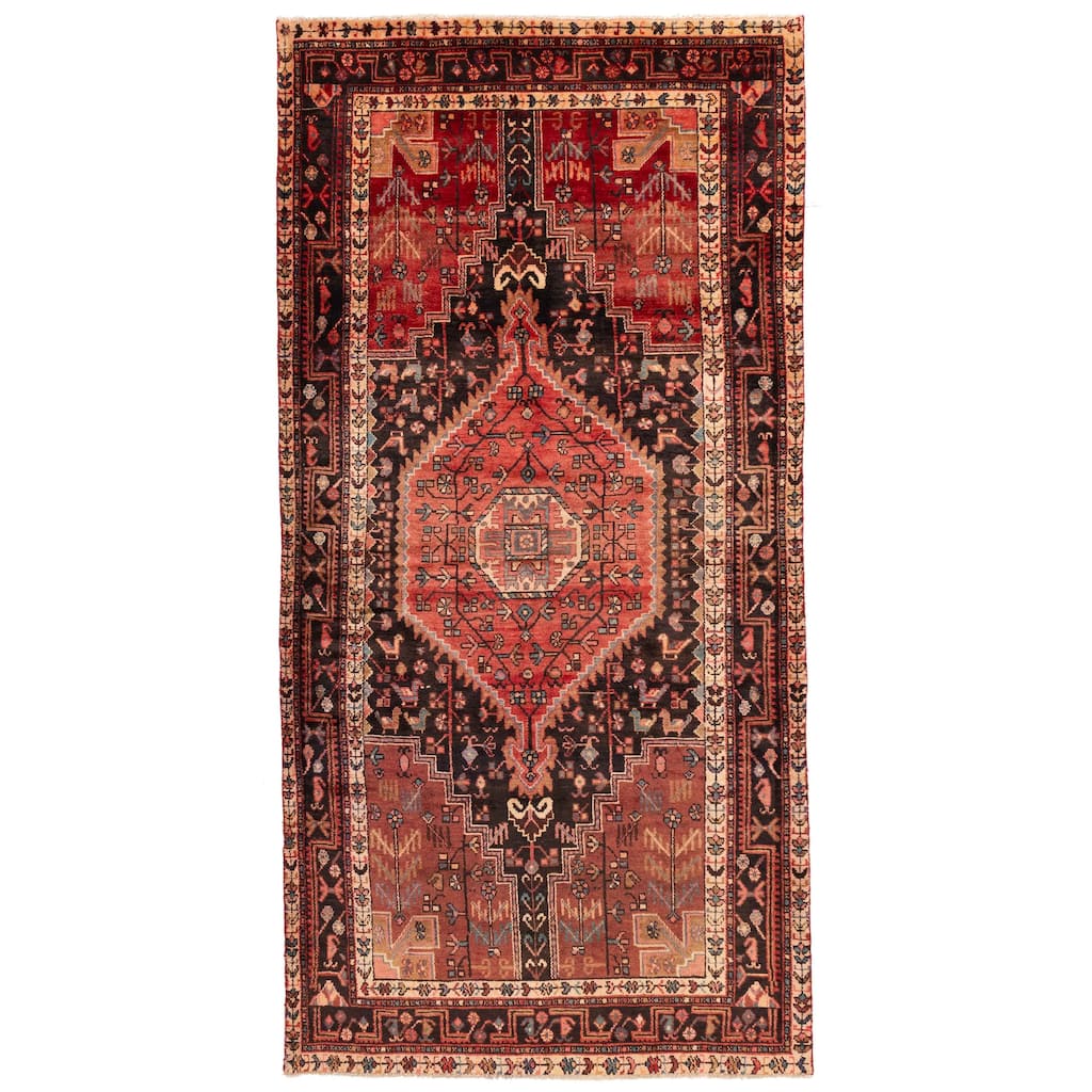 ECARPETGALLERY Hand-knotted Anadol Vintage Red Wool Rug - 4'8 x 9'8