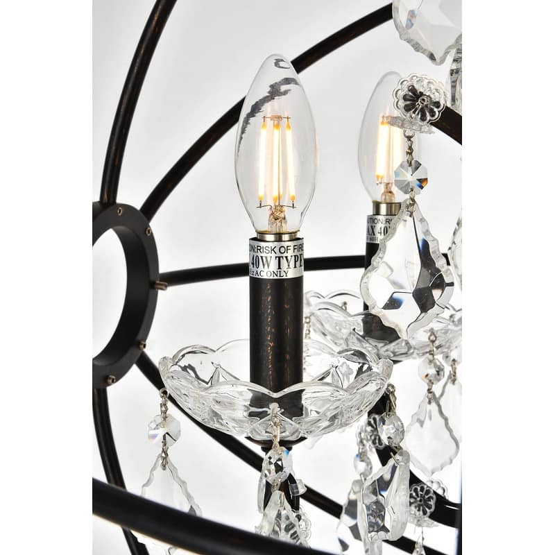 Royce Edge 6-Light Dark Bronze Chandelier