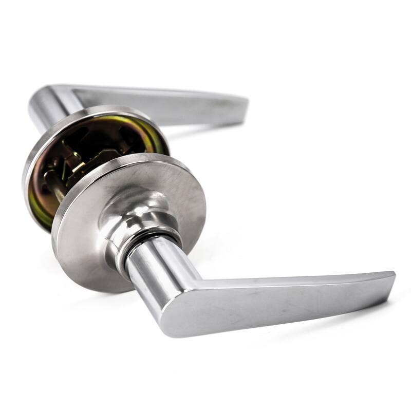 6 Pack Door Lever Handle and Lock Set Lara Passage by Villar Home