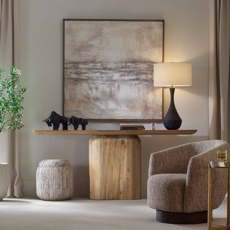 Uttermost Camerlin Reclaimed Oak Console Table - 80.00" W x 34.00" H x 16.00" D