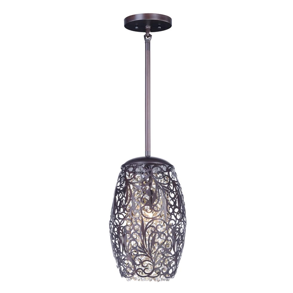 Arabesque 1-Light Mini Pendant - Oil Rubbed bronze