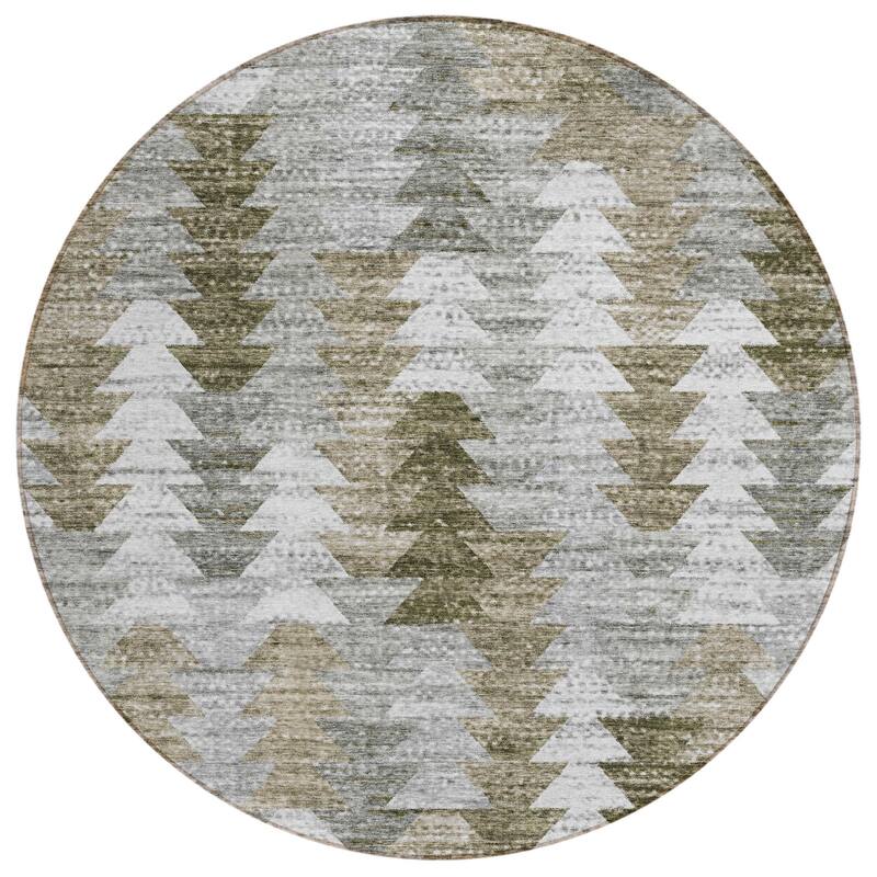 HomeRoots Geometric Transitional Rectangle Outdoor Rug