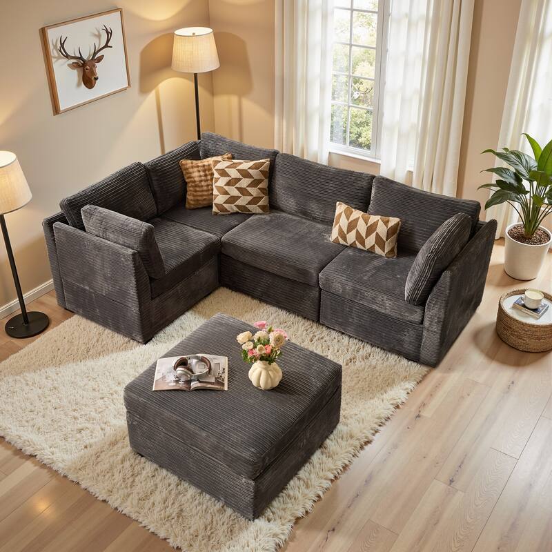 OVIOS Modular Cloud-Like Sofa (with Ottoman)