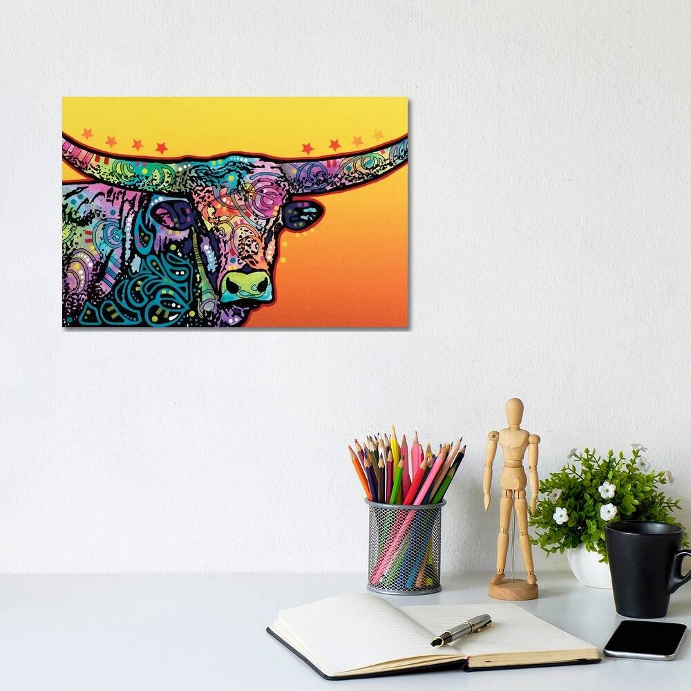 iCanvas "The Longhorn" by Dean Russo Canvas Print