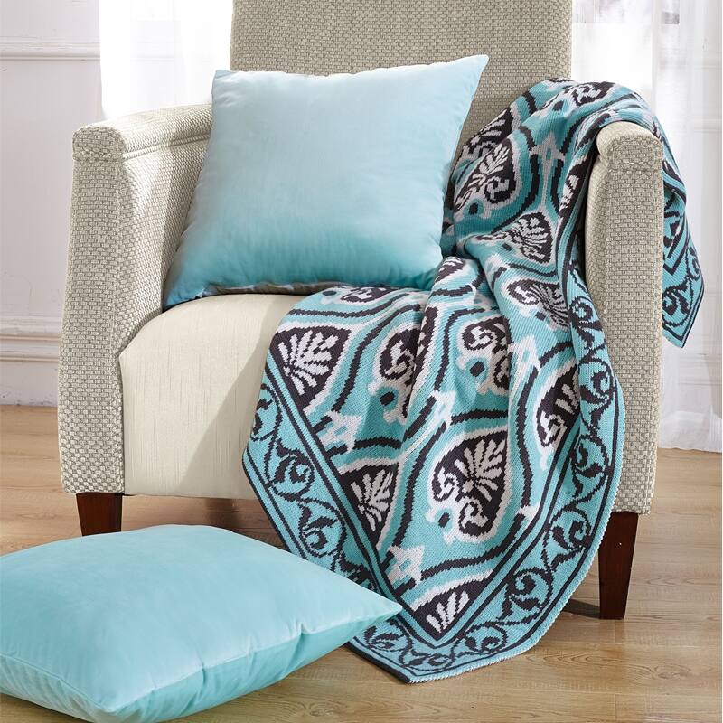 Woven Throw and Pillow Shell Combo - Neapolis