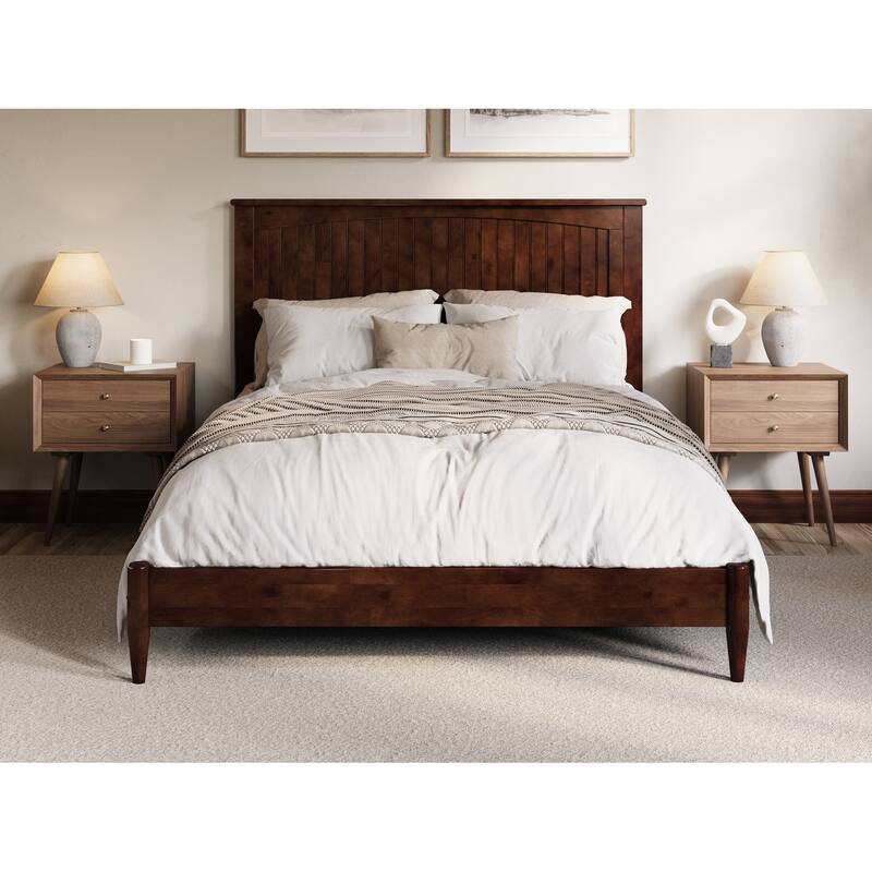 Naples Solid Wood Low Profile Platform Bed