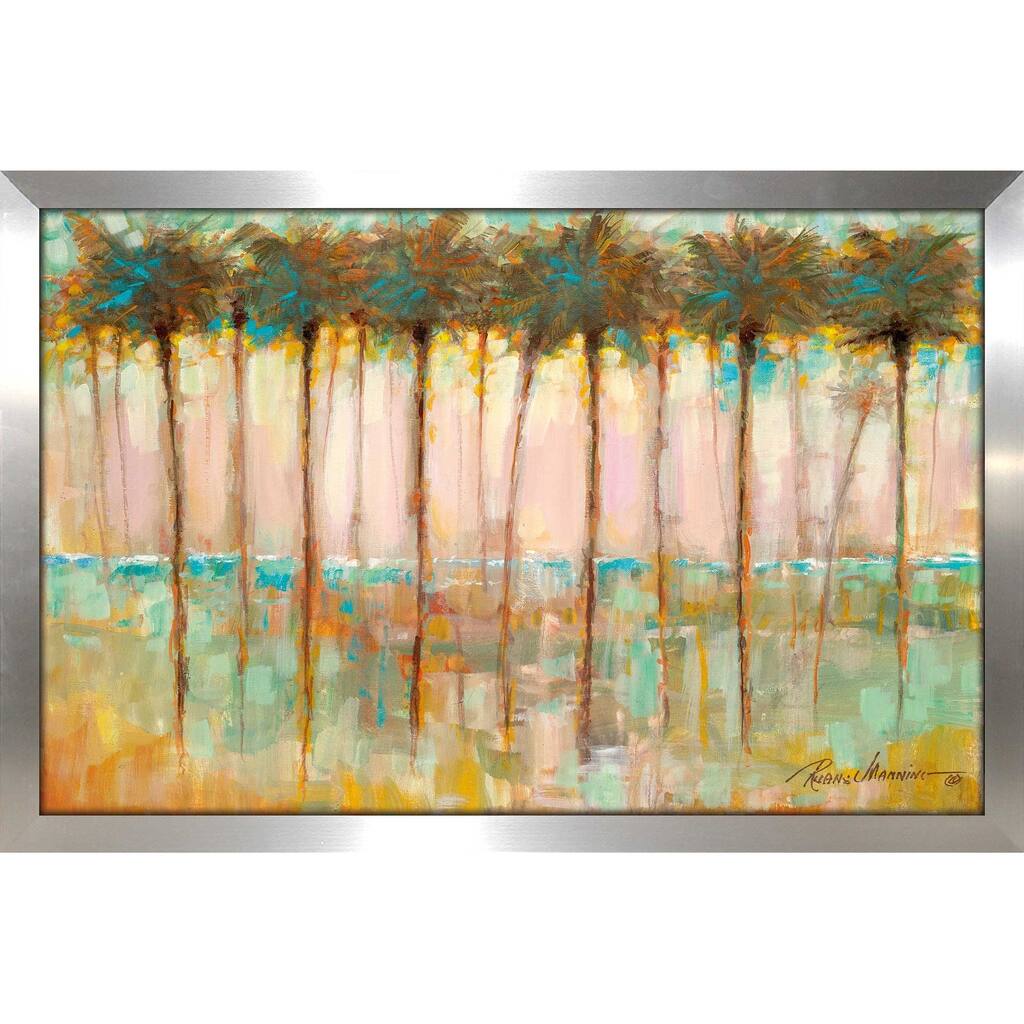 "Palms at Dusk" by Ruane Manning Print on Acrylic
