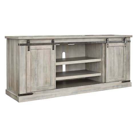 Carynhurst Casual Extra Large TV Stand Whitewash - n/a