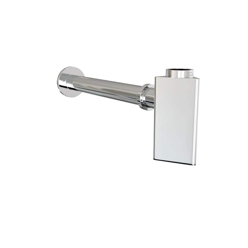 Oval Bottle Trap Drain, Chrome - 5.25" x 13" 5.25"