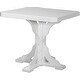 preview thumbnail 26 of 43, Poly Lumber Square Table Counter Height - White