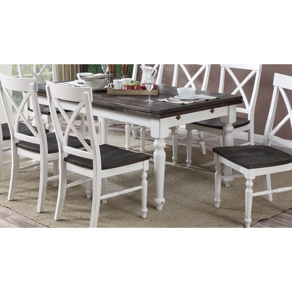 The Gray Barn Crooked Cottage Extension Dinette Table - Antique White. Opens flyout.