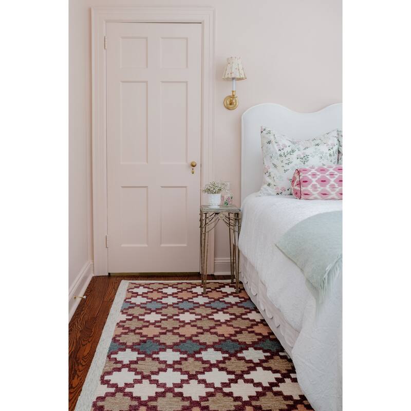 Erin Gates by Momeni Abbott Diamond Trellis Hand Tufted Wool Area Rug