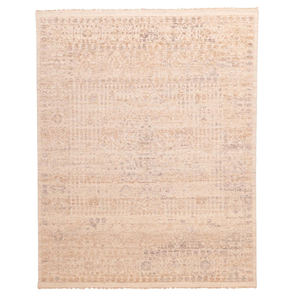 ECARPETGALLERY Hand-knotted Tangier Ivory Wool Rug - 8'4 x 10'3