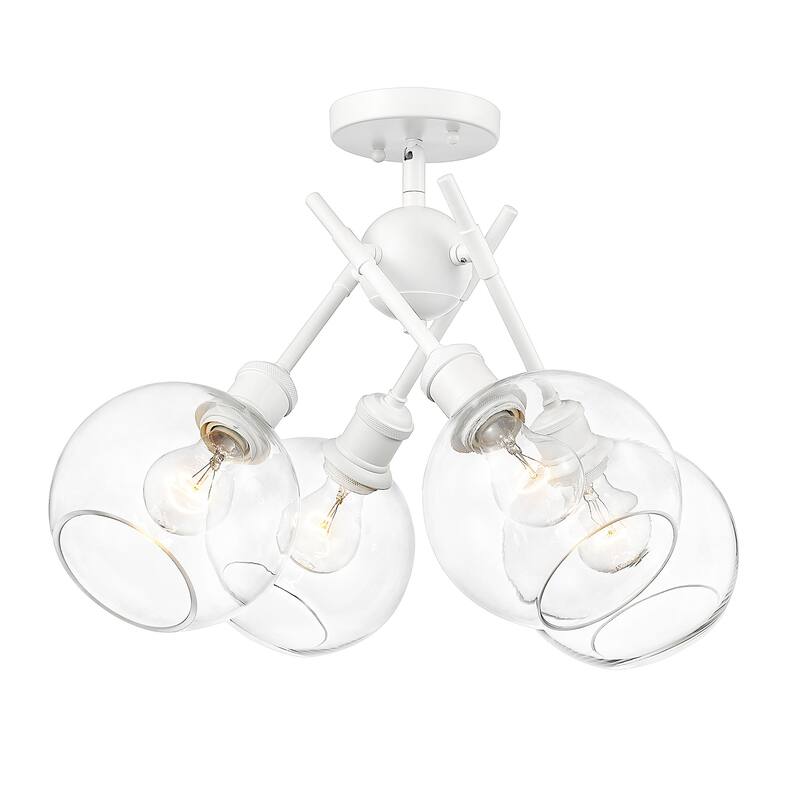 Axel 6.5" Wide 4-Light Semi-Flush