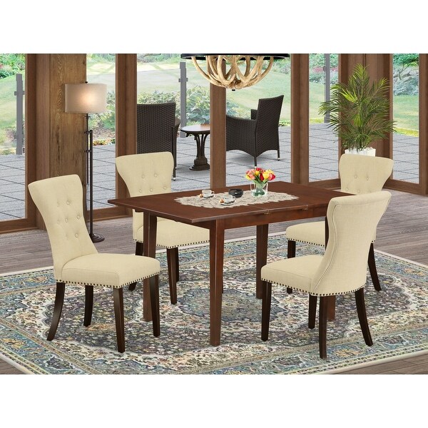Shop PSGA5-MAH-32 5-Pc Kitchen Dining Table Set- 4 Parson ...