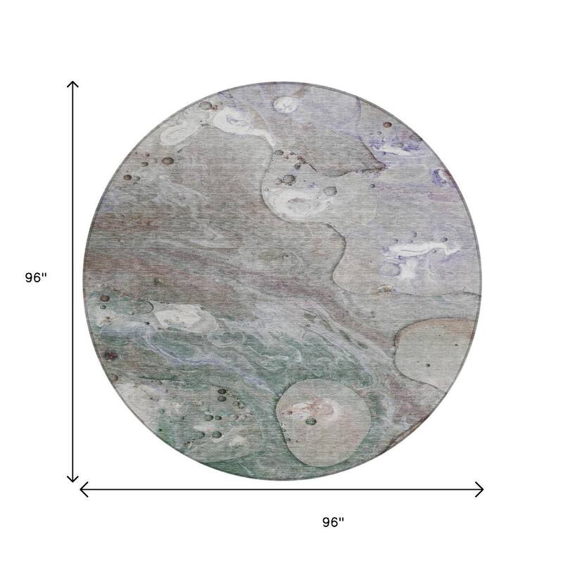 HomeRoots Abstract Transitional Rectangle Outdoor Rug