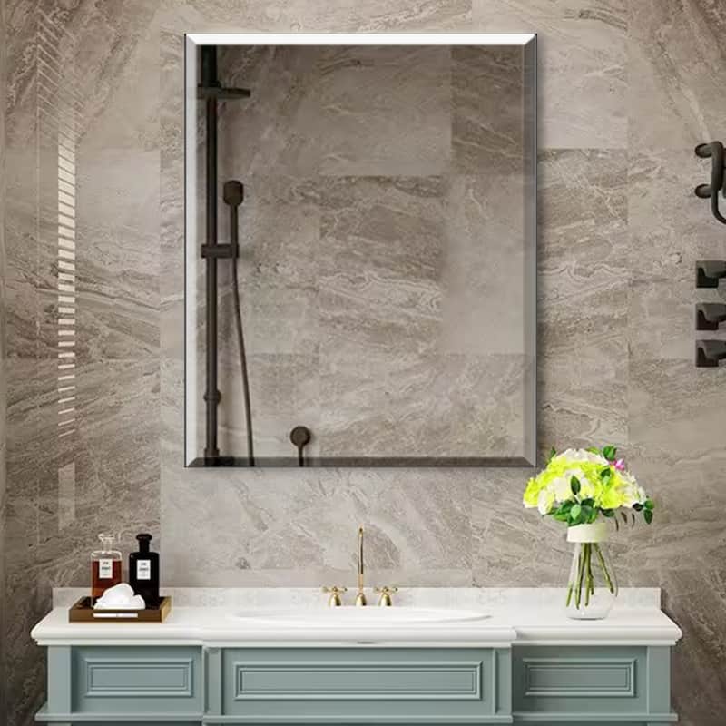 24x30 Medicine Cabinet with Mirror Bathroom Large Storage - Polished - Silver