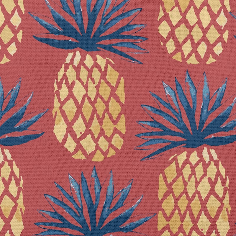 Pineapple Stripes Nautical Indoor/Outdoor Throw Pillow