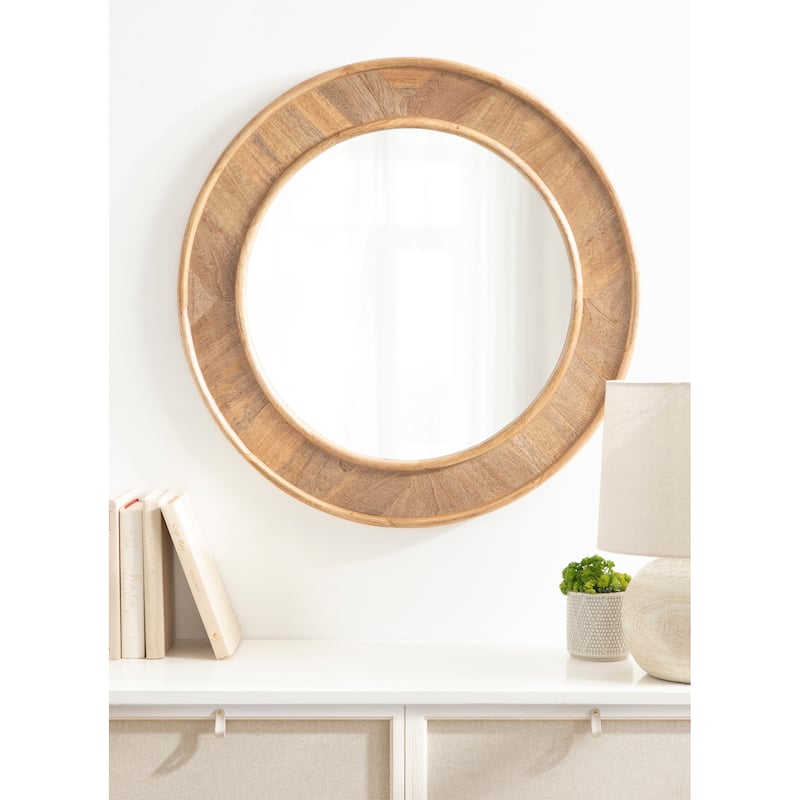 Kate and Laurel Yahna Round Wall Mirror