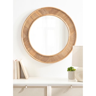 Kate and Laurel Yahna Round Wall Mirror