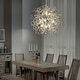 preview thumbnail 21 of 79, 8/9/12/16-Light Modern Linear Sputnik Firework Dandelion Crystal Chandelier 9-Lights - Chrome